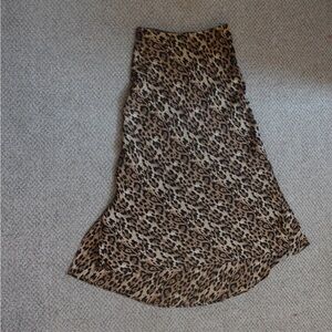 Zara maxi cheetah print skirt
